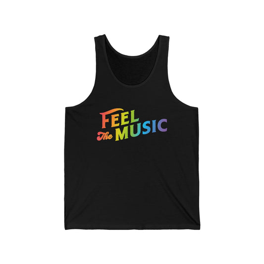 Feel The Music Tank Top - Electric Allure - Unisex, Sizes S–2XL