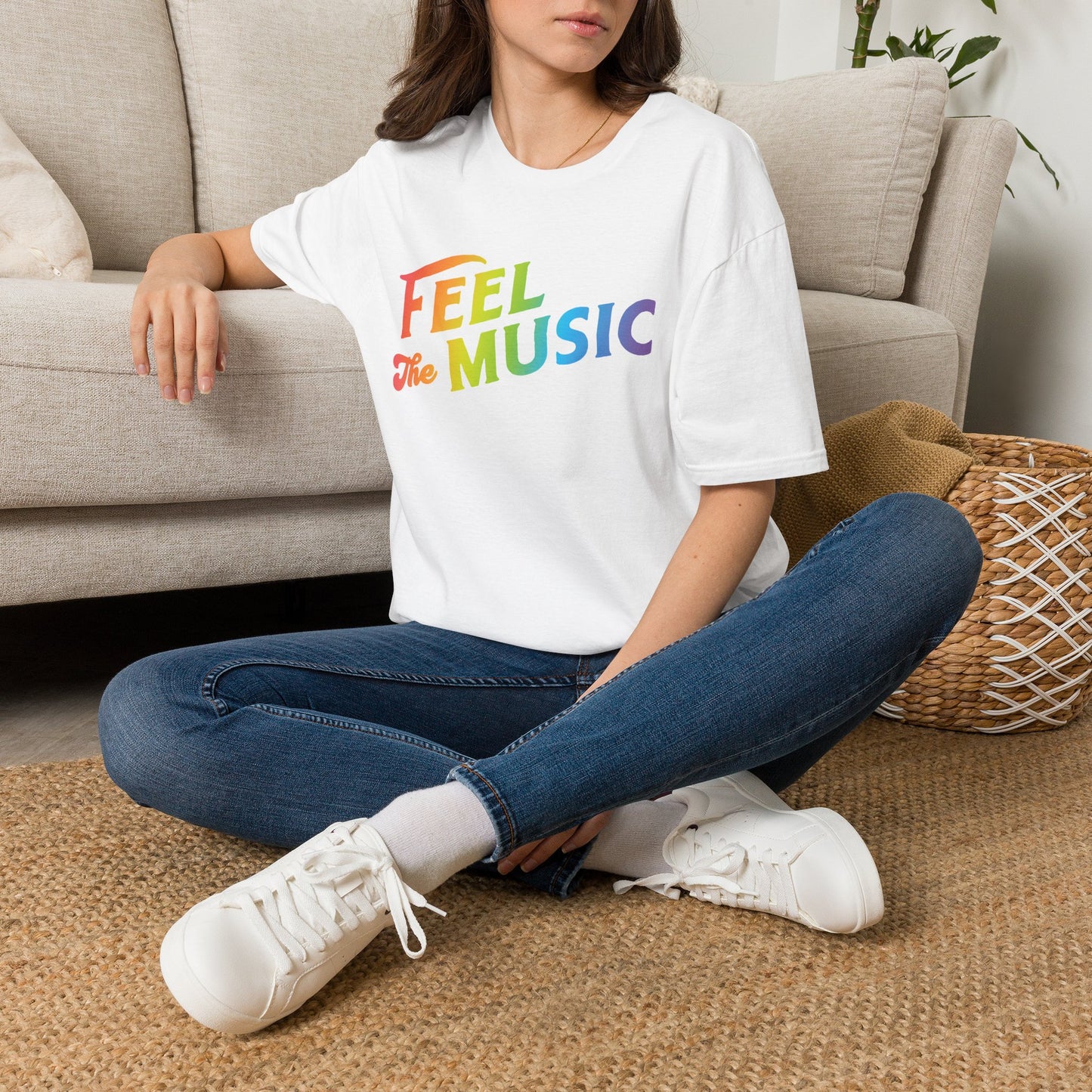 Feel The Music Logo T-Shirt - Electric Allure