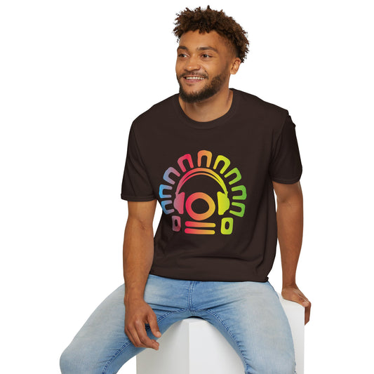 Electric Allure Tribal Headphones T-Shirt – Music Graphic Tee, Unisex, Sizes S–3XL