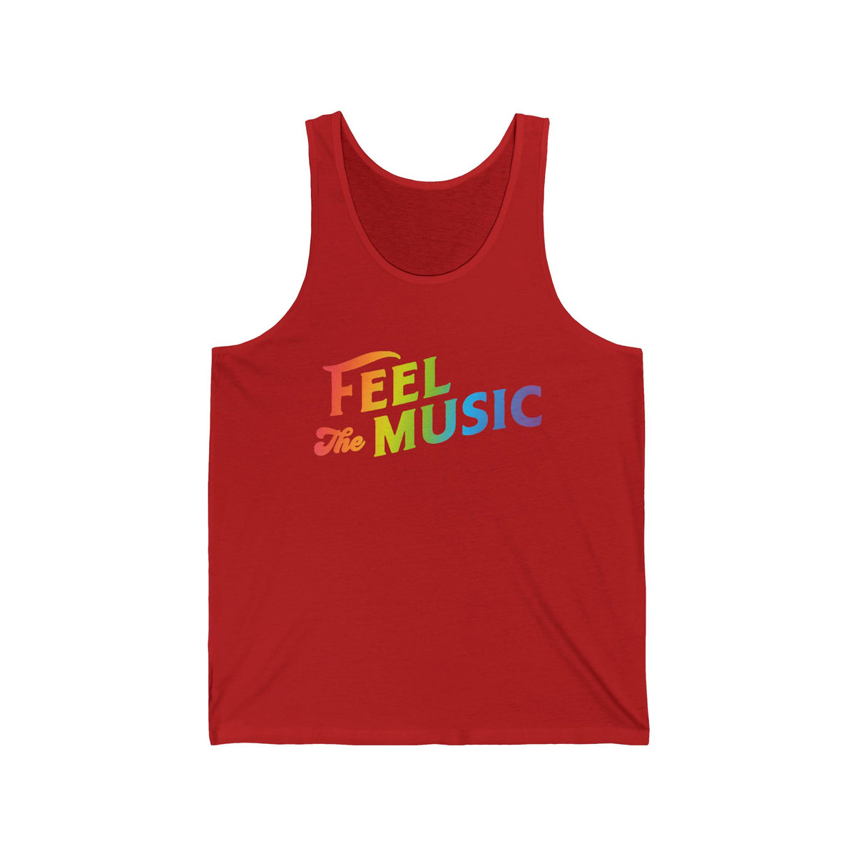 Feel The Music Tank Top - Electric Allure - Unisex, Sizes S–2XL