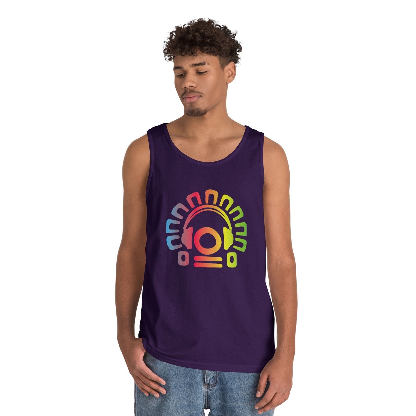 Tribal Headphones Tank Top