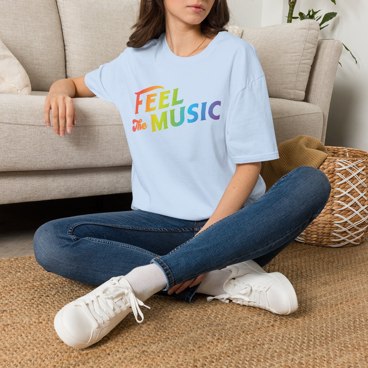 Feel The Music Logo T-Shirt - Electric Allure