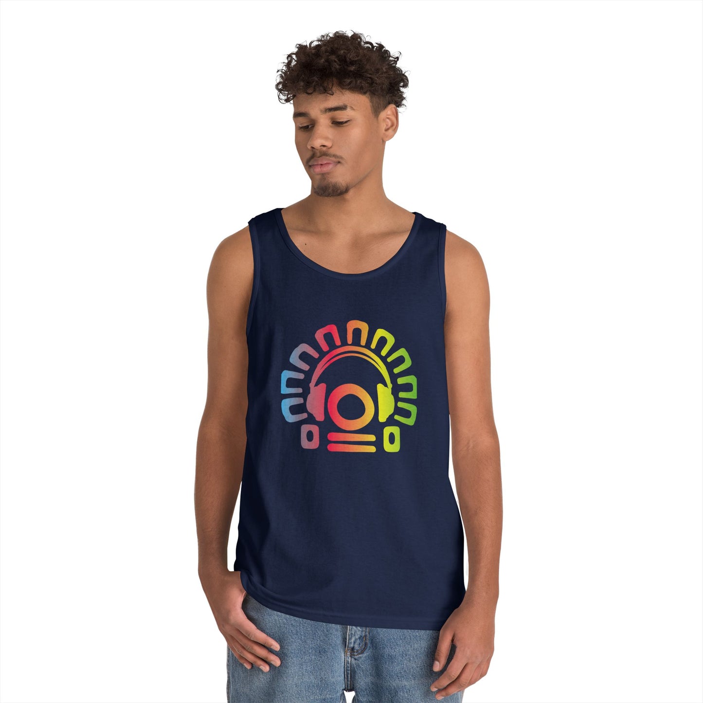 Tribal Headphones Tank Top