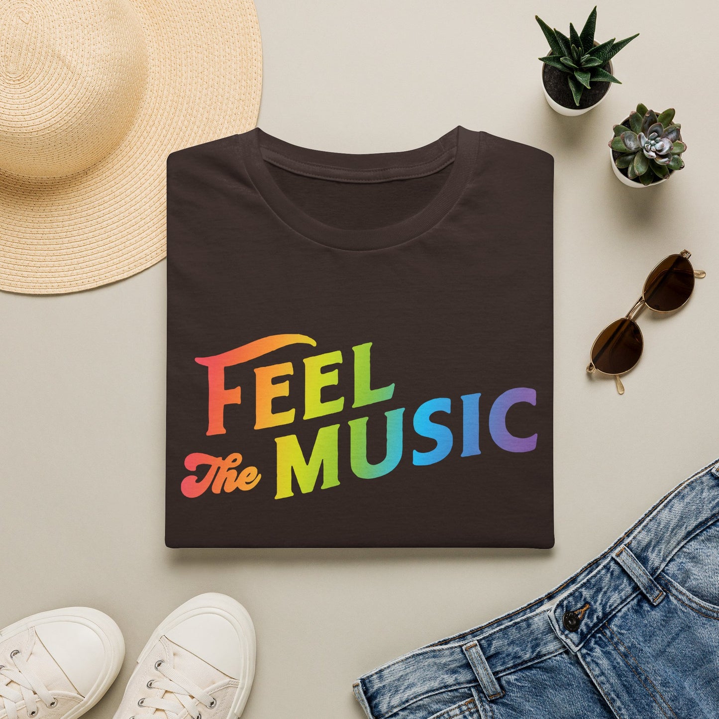 Feel The Music Logo T-Shirt - Electric Allure