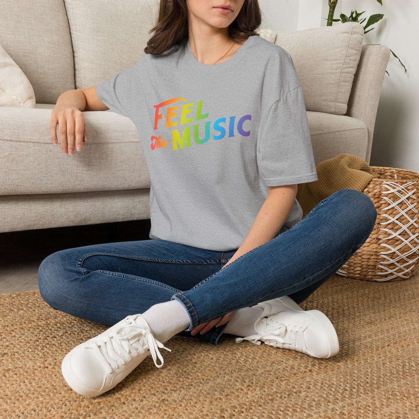 Feel The Music Logo T-Shirt - Electric Allure