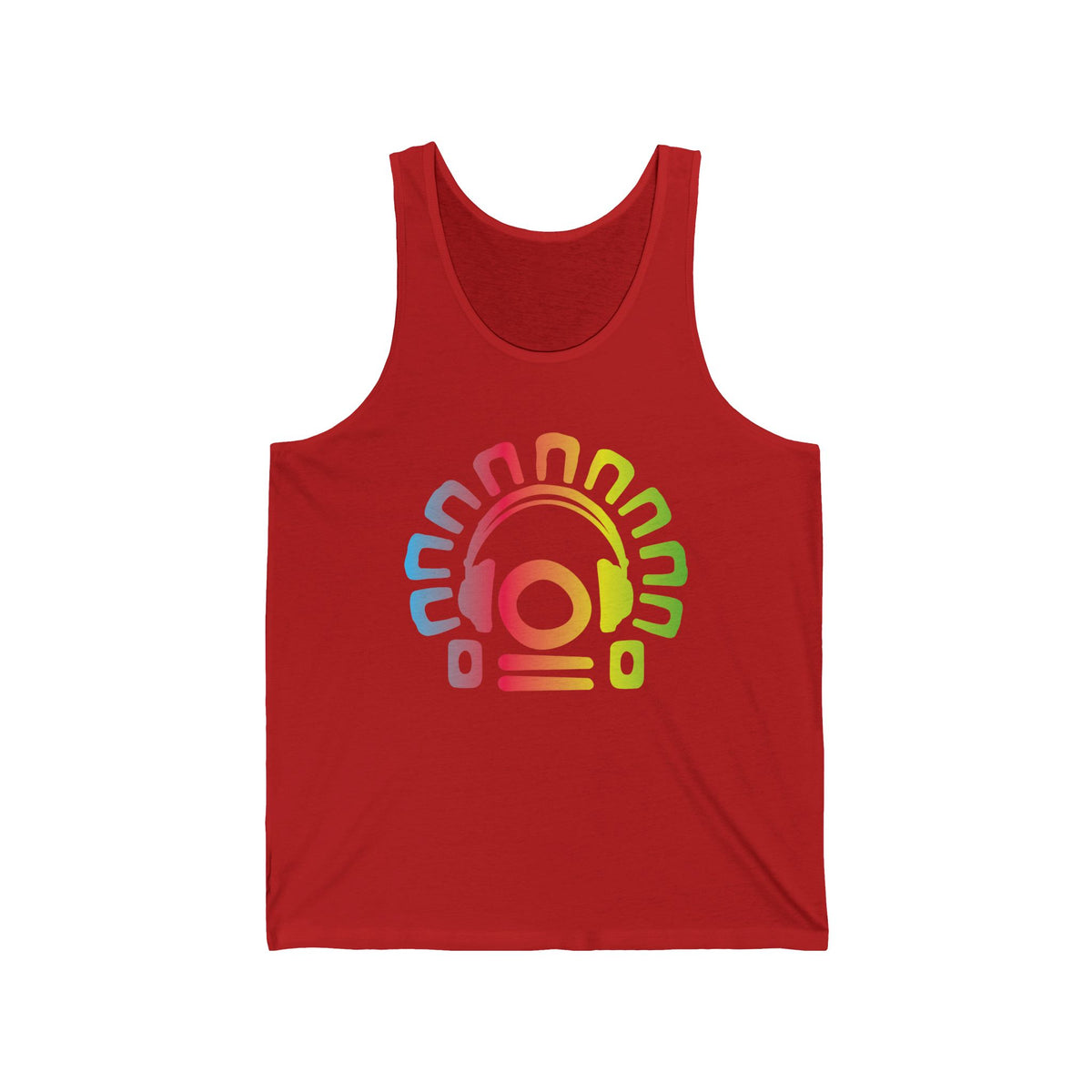 Electric Allure Tribal Headphones Tank Top – Music Graphic, Unisex, Sizes S–2XL