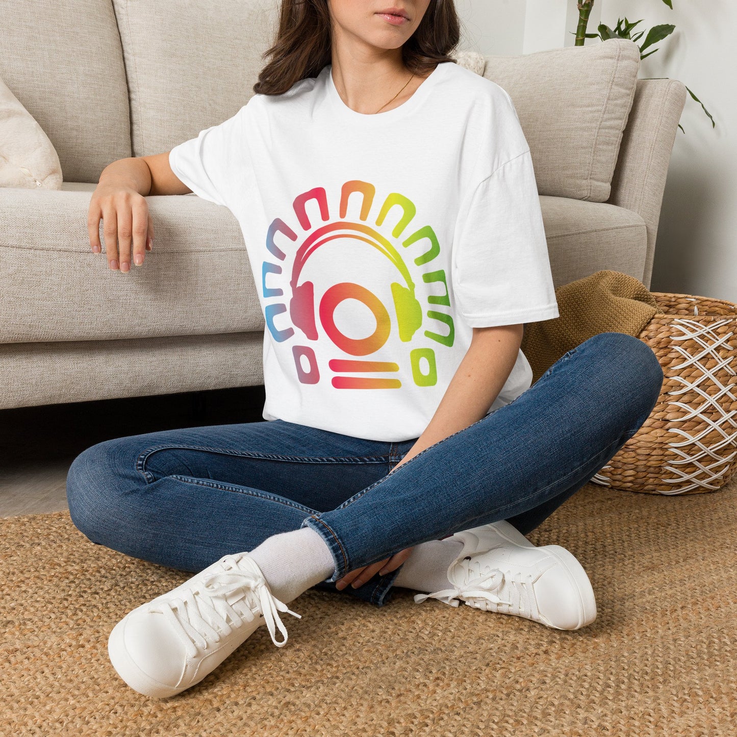 Tribal Headphones T-Shirt - Electric Allure x ODBOIH Designs