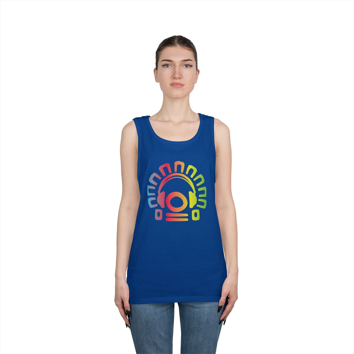 Tribal Headphones Tank Top