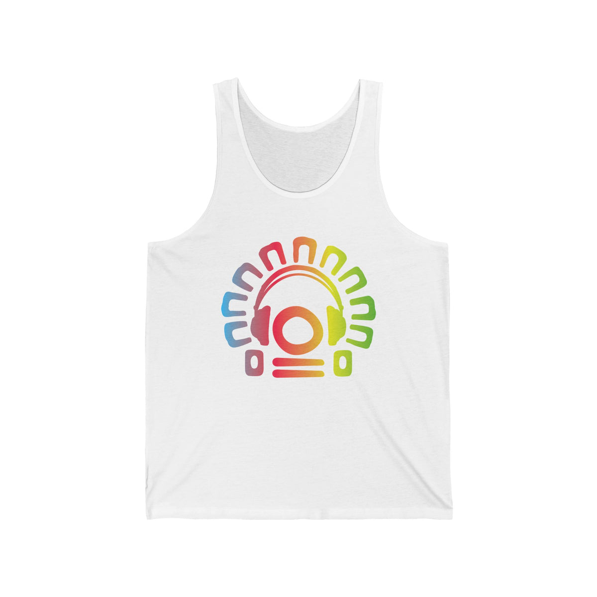 Electric Allure Tribal Headphones Tank Top – Music Graphic, Unisex, Sizes S–2XL