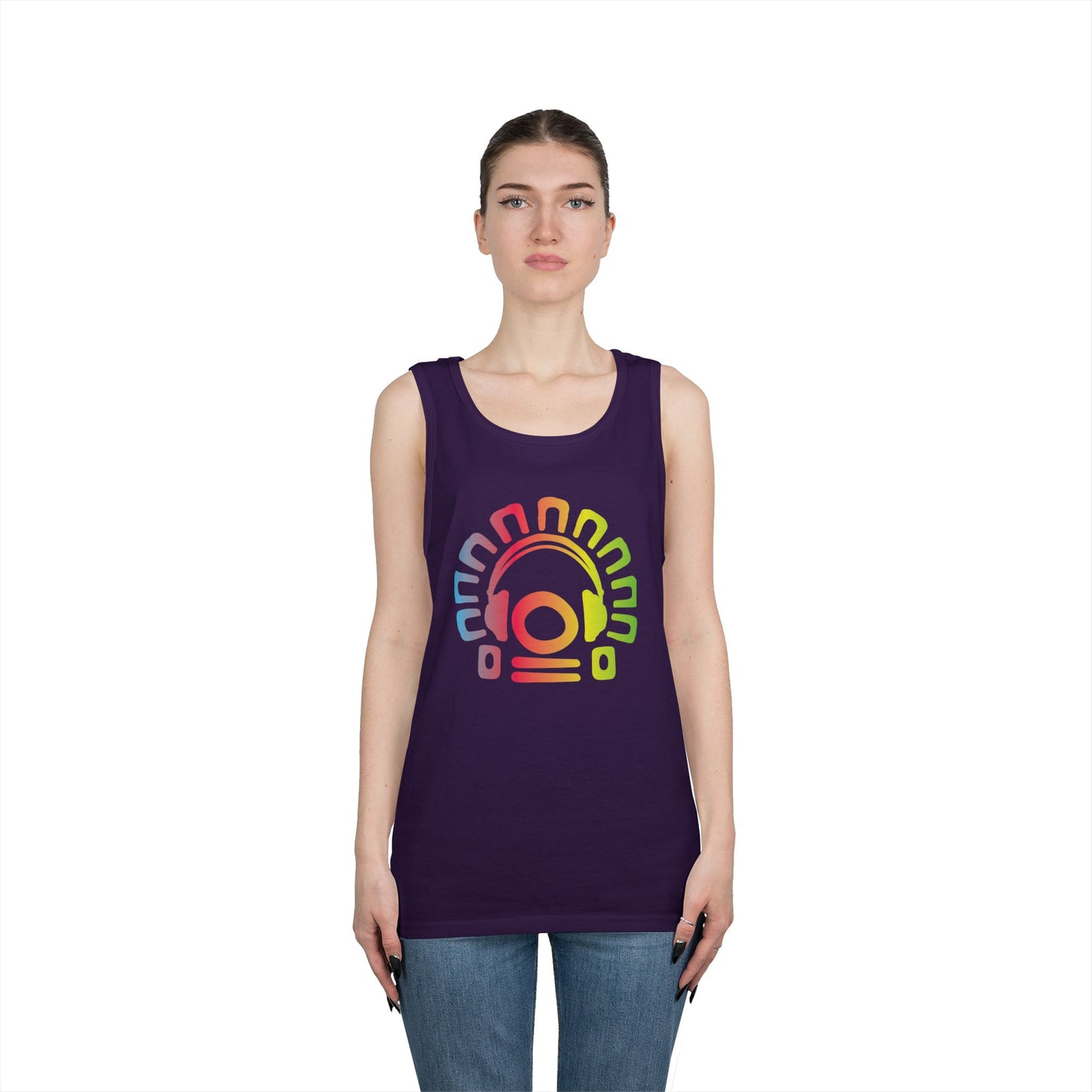 Tribal Headphones Tank Top