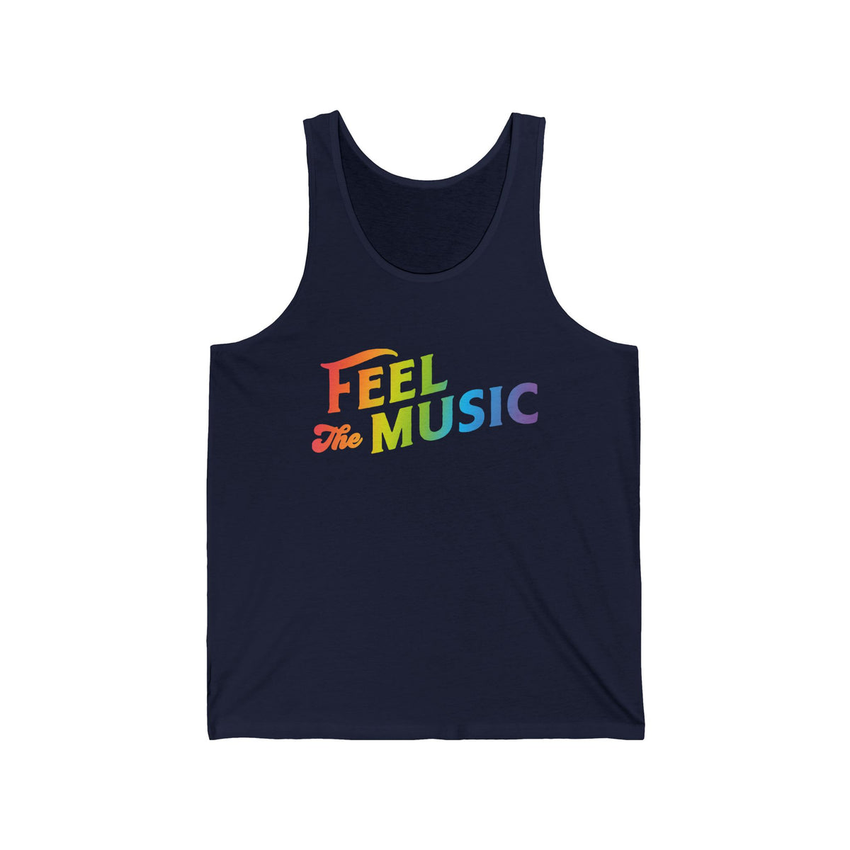 Feel The Music Tank Top - Electric Allure - Unisex, Sizes S–2XL