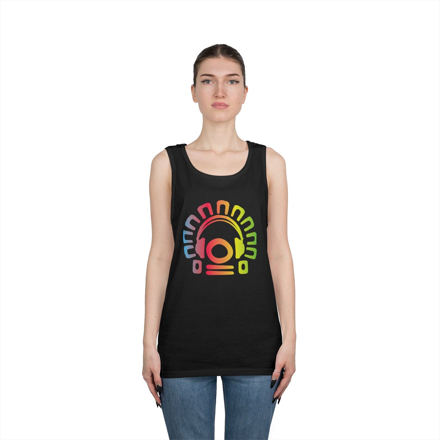 Tribal Headphones Tank Top