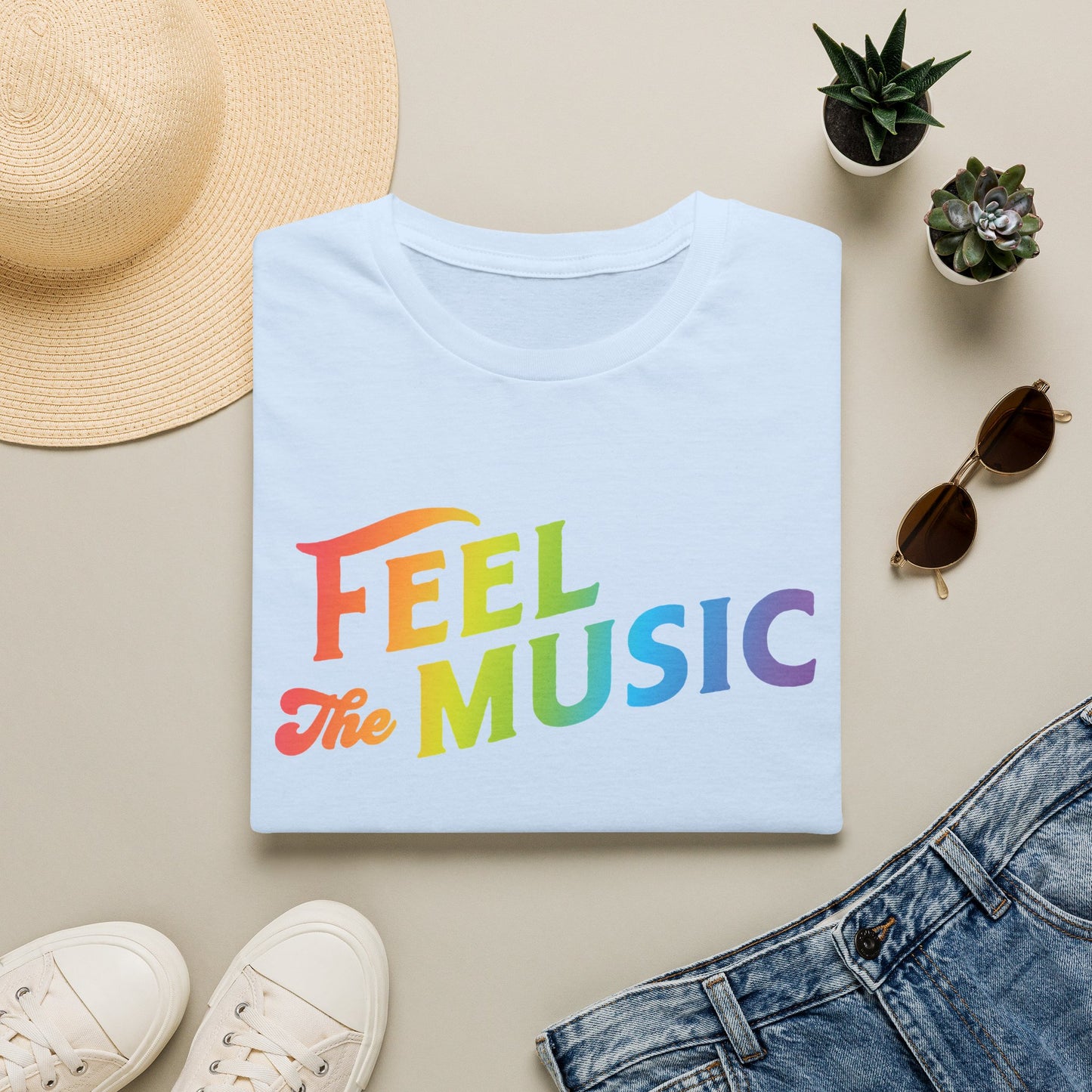 Feel The Music Logo T-Shirt - Electric Allure