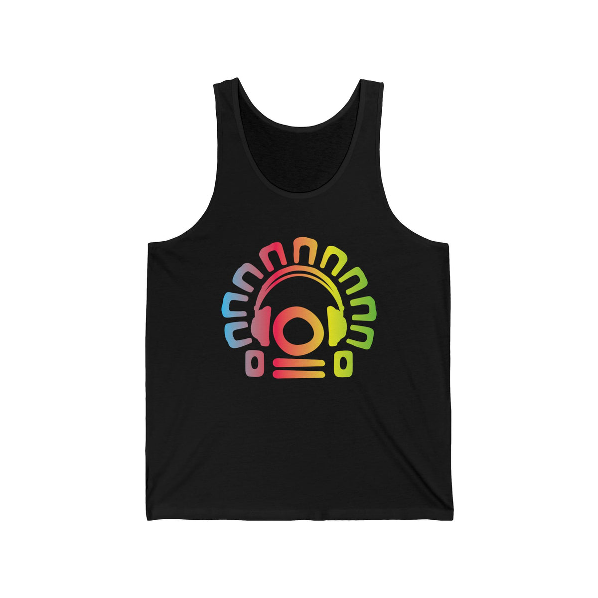 Electric Allure Tribal Headphones Tank Top – Music Graphic, Unisex, Sizes S–2XL