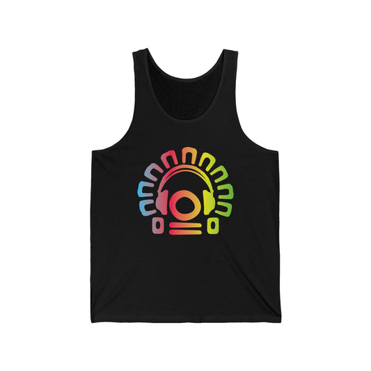 Electric Allure Tribal Headphones Tank Top – Music Graphic, Unisex, Sizes S–2XL