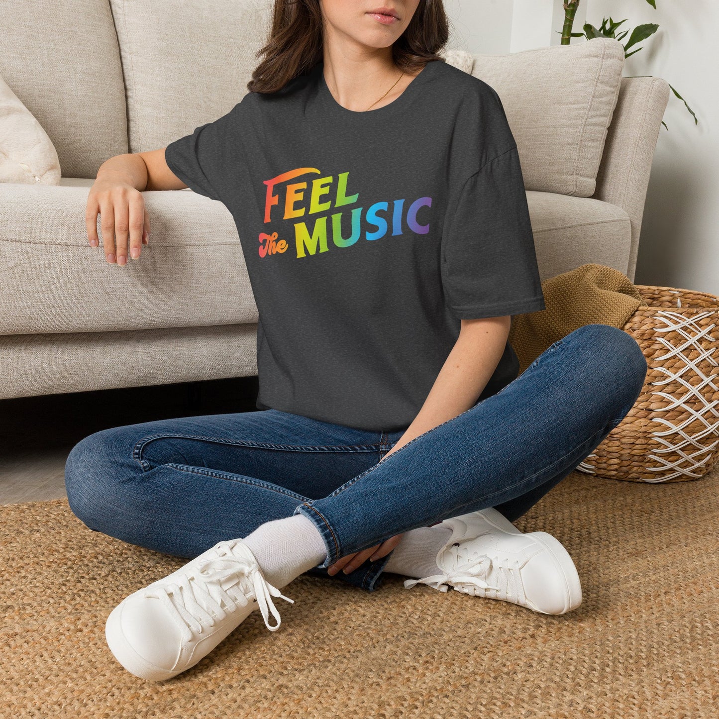 Feel The Music Logo T-Shirt - Electric Allure