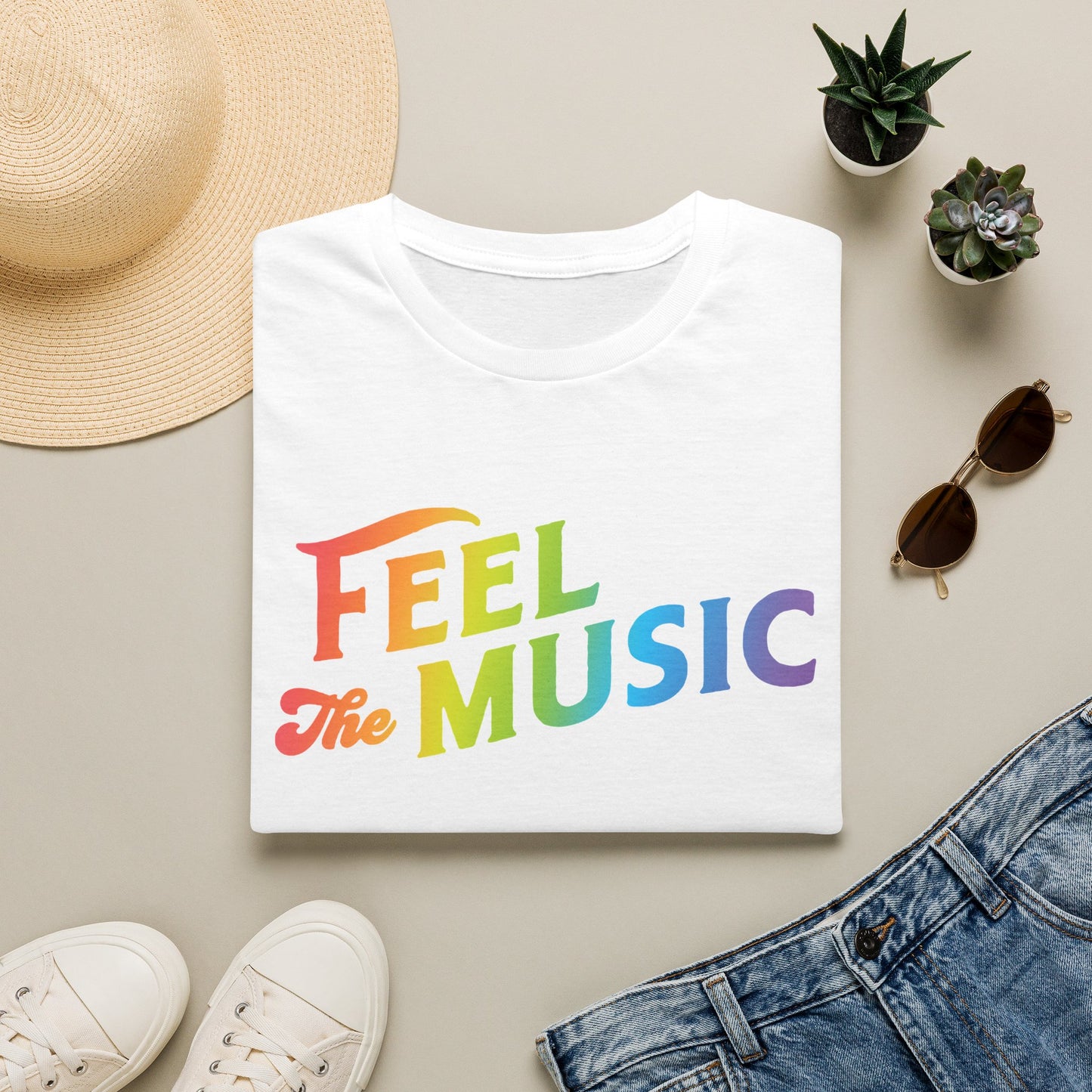 Feel The Music Logo T-Shirt - Electric Allure