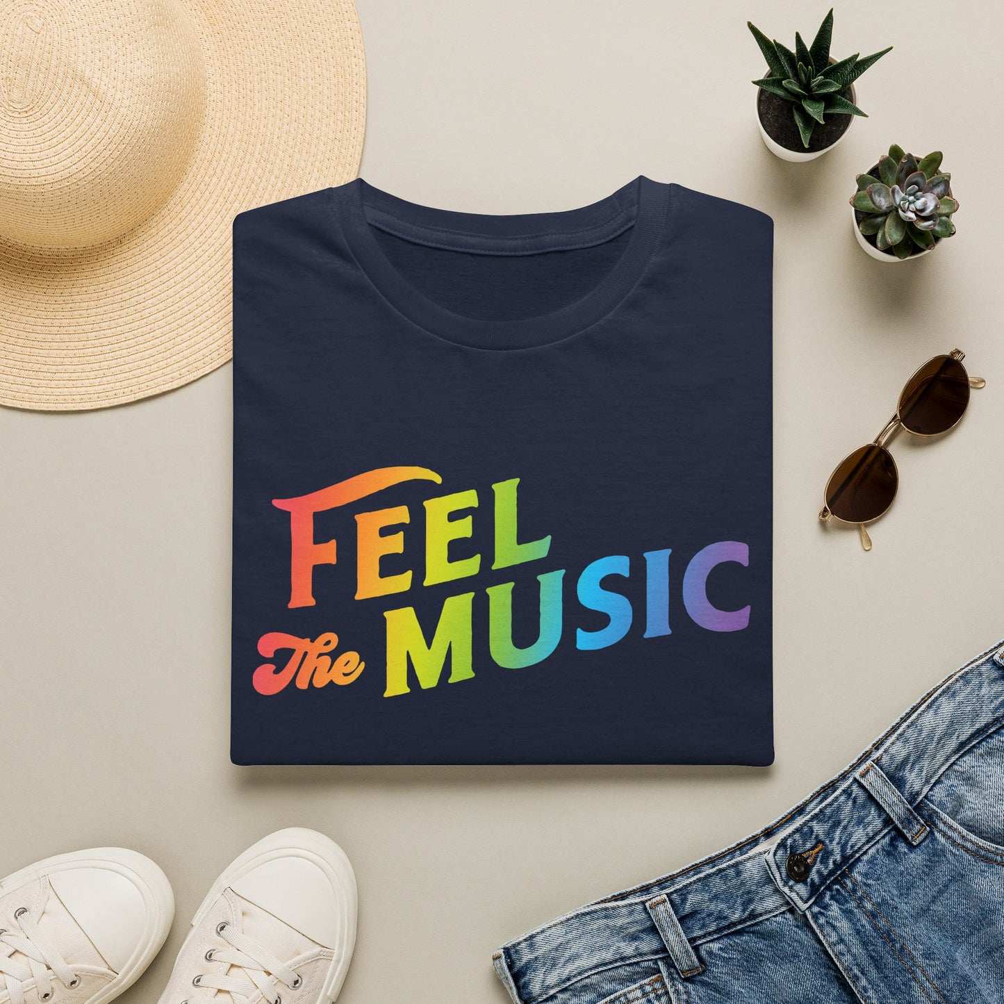 Feel The Music Logo T-Shirt - Electric Allure
