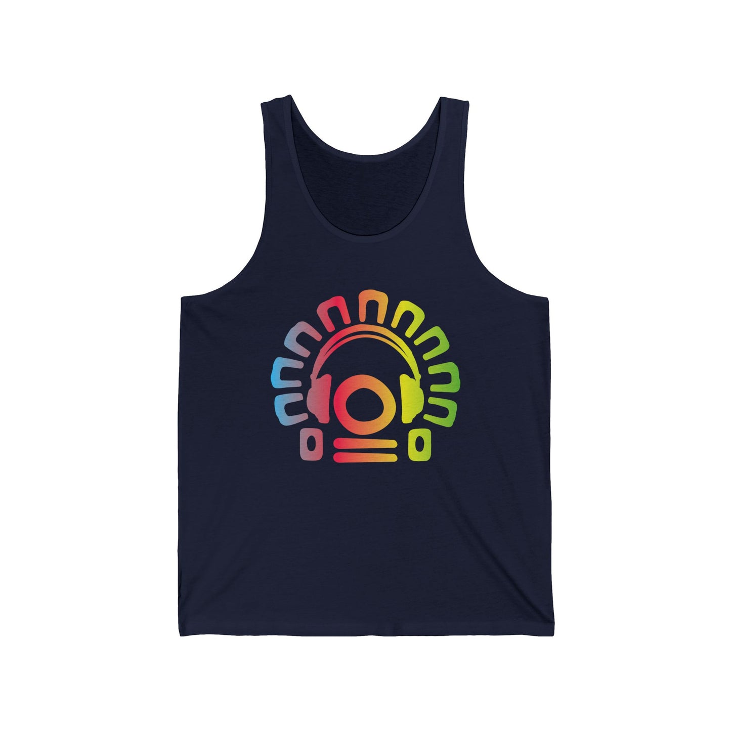 Electric Allure Tribal Headphones Tank Top – Music Graphic, Unisex, Sizes S–2XL