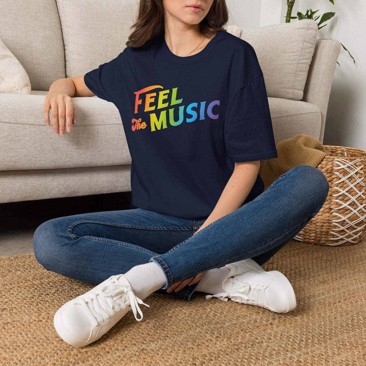 Feel The Music Logo T-Shirt - Electric Allure