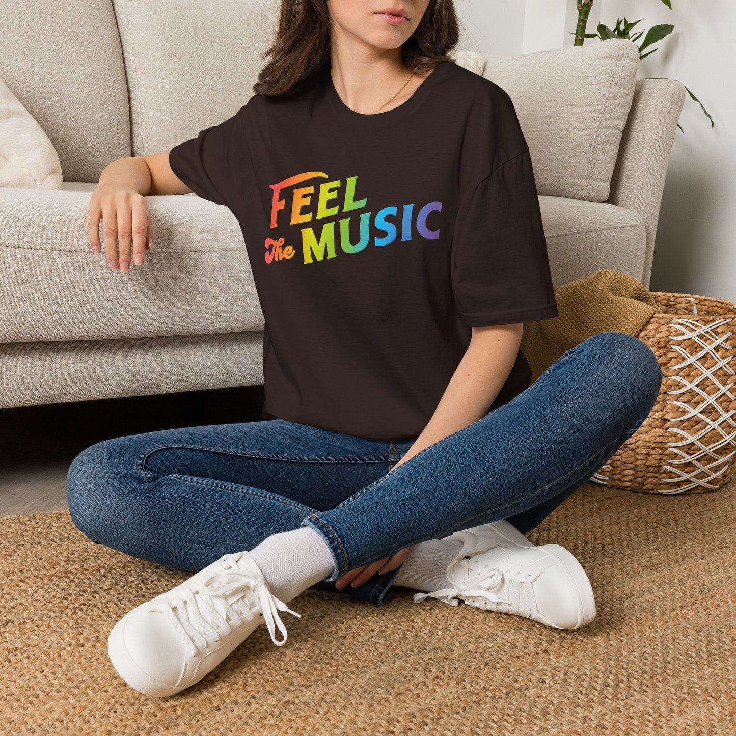 Feel The Music Logo T-Shirt - Electric Allure