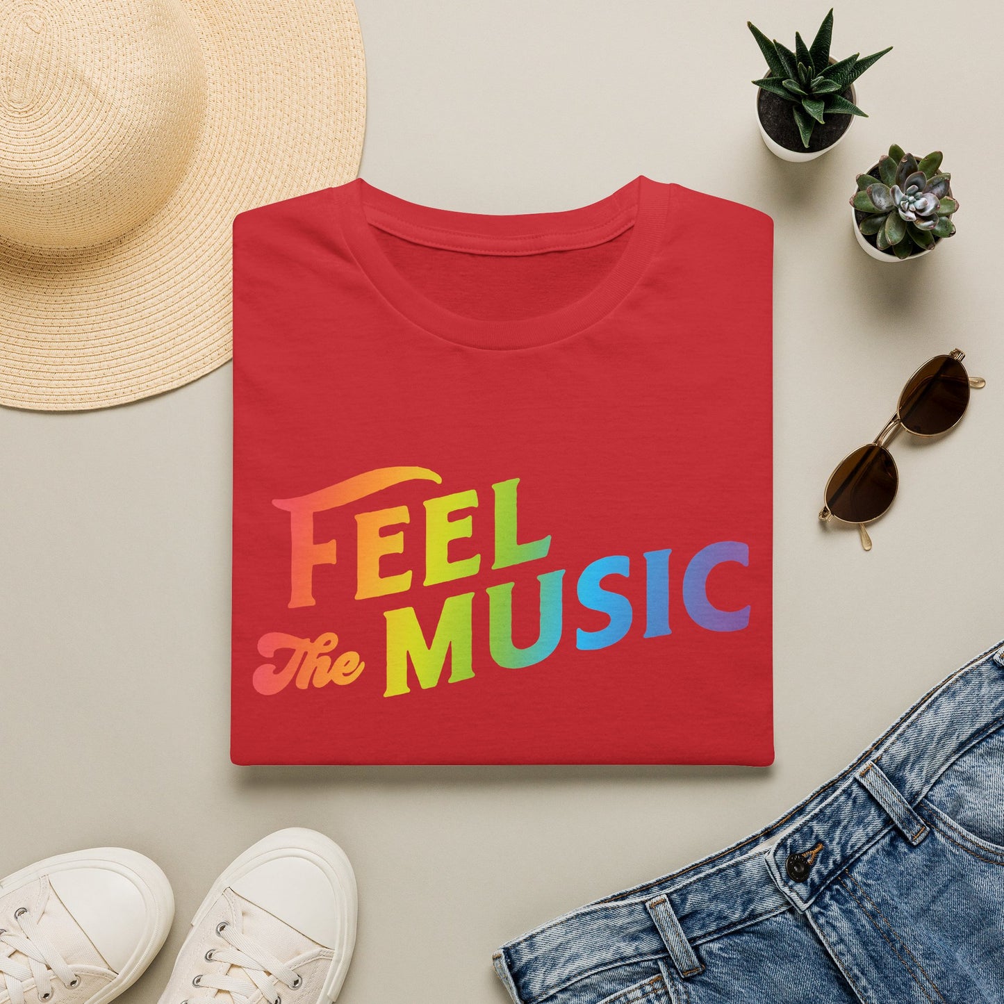 Feel The Music Logo T-Shirt - Electric Allure