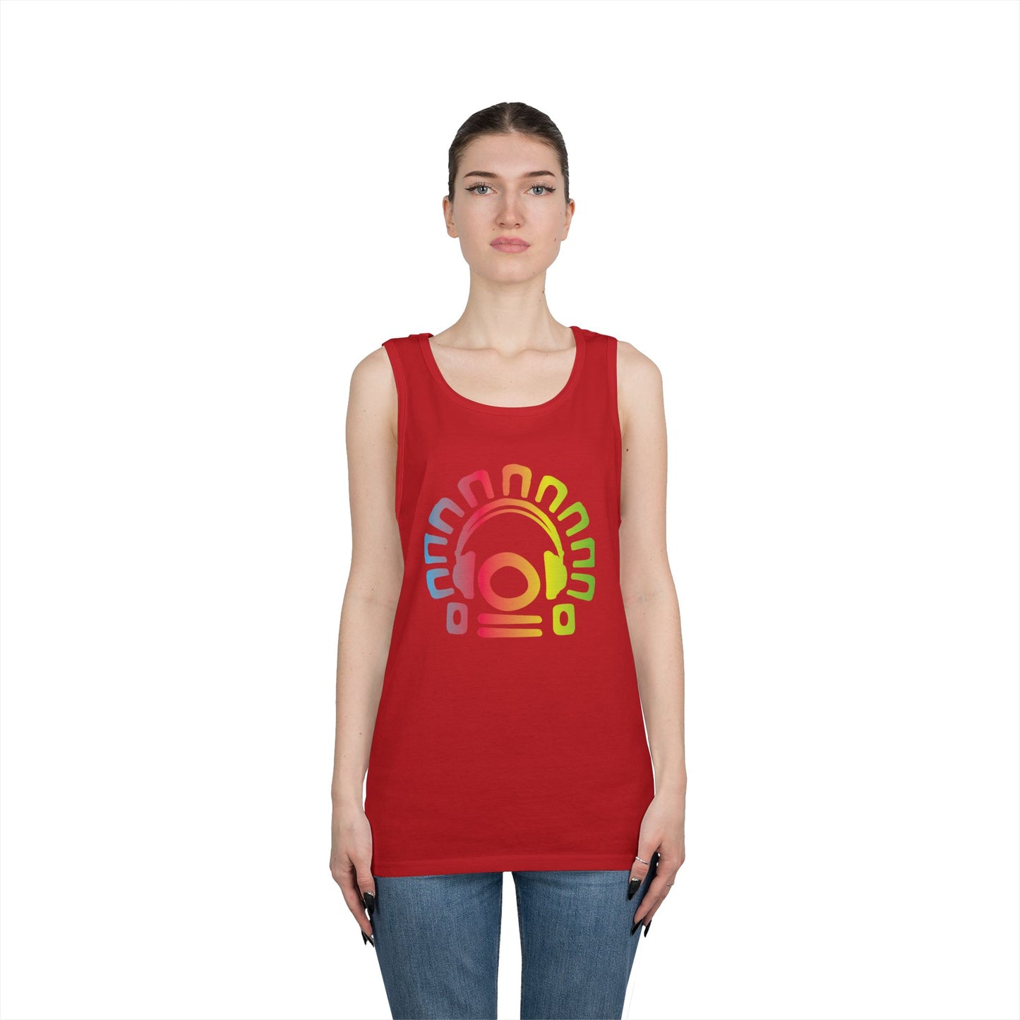 Tribal Headphones Tank Top
