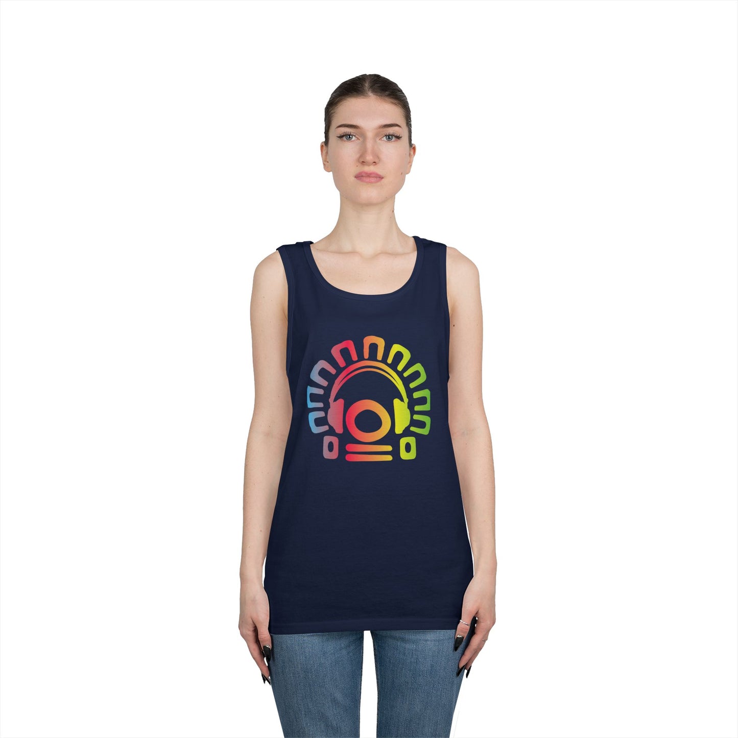 Tribal Headphones Tank Top