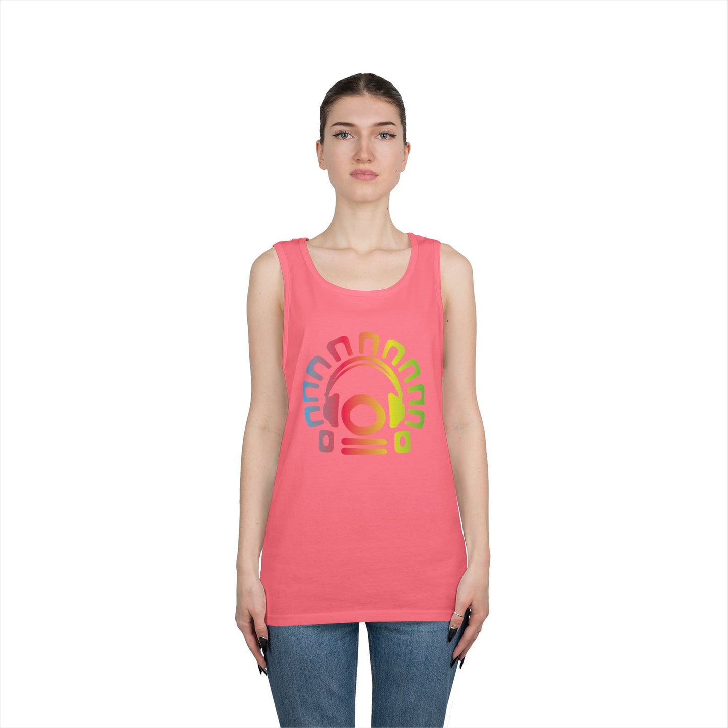 Tribal Headphones Tank Top